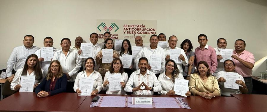 Exhorta la Secretaría Anticorrupción y Buen Gobierno a trabajar de la mano con los Comisarios