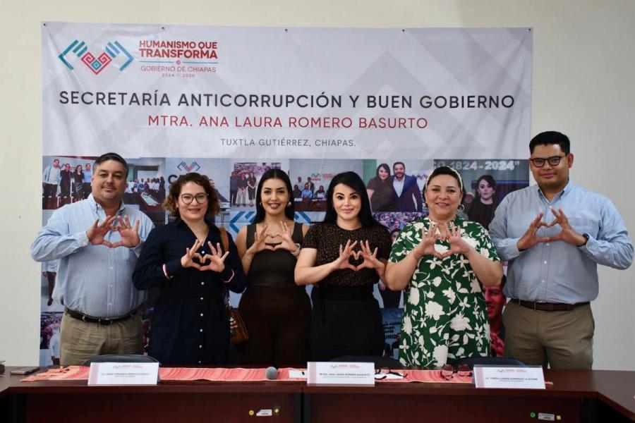 Se reúnen la Secretaria Anticorrupción y Buen Gobierno con integrantes de la COPARMEX para el desarrollo empresarial en Chiapas