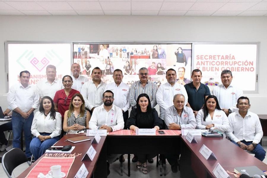 Reunión de trabajo entre la Secretaría Anticorrupción y Buen Gobierno y la CMIC Chiapas