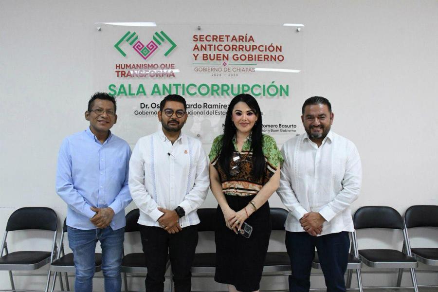 Reunión entre la Secretaría Anticorrupción y Buen Gobierno y el Colegio de Contadores Públicos de Tapachula Chiapas