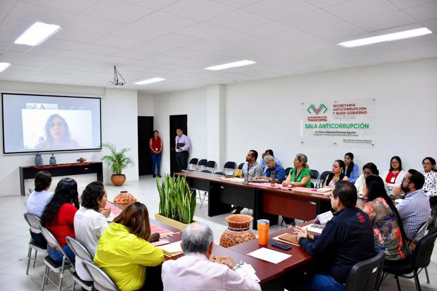 Secretarías Anticorrupción Federal y Estatal refuerzan coordinación para fortalecer la fiscalización de recursos públicos en Chiapas