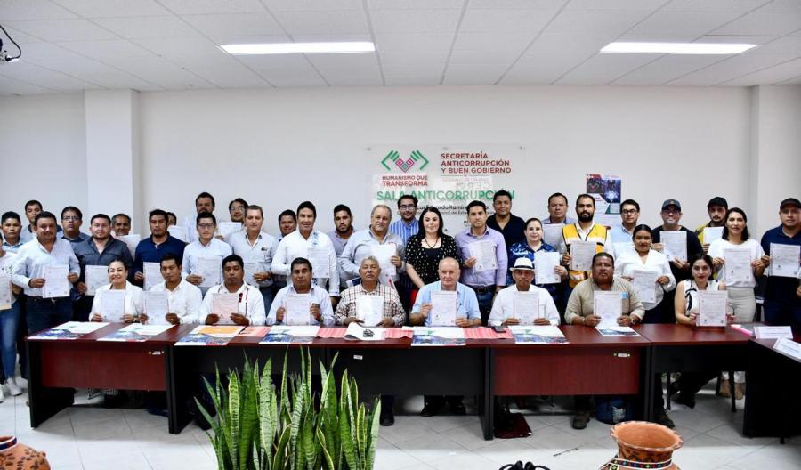 Se fortalece la transparencia con la entrega de Constancias del Registro Único de Contratista (CRUC BALAM) en Chiapas
