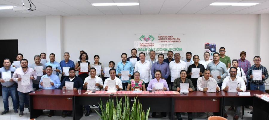 Entrega de Constancias CRUC BALAM consolida confianza en la obra pública estatal