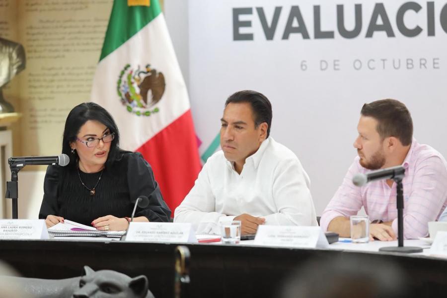 Encabeza el gobernador Eduardo Ramírez Aguilar reunión de evaluación presupuestal para garantizar la rendición de cuentas