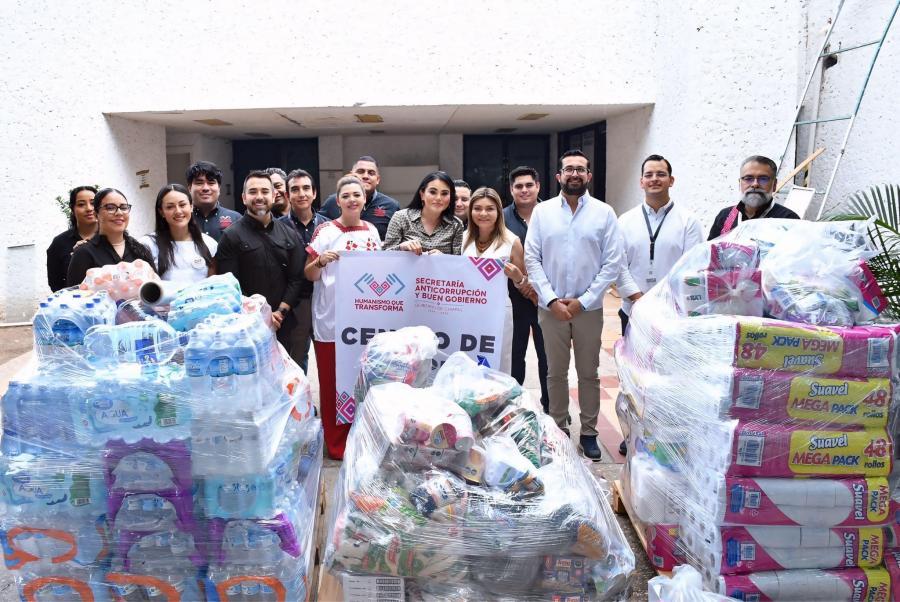 Entrega de vivieres al DIF Chiapas