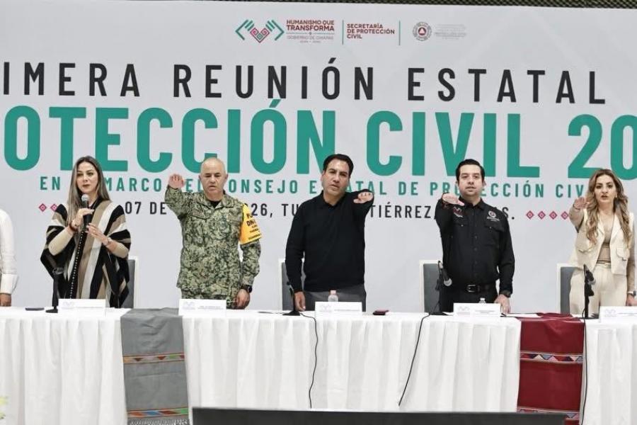 Ana Laura Romero Basurto asiste a la Primera Reunión del Consejo Estatal de Protección Civil