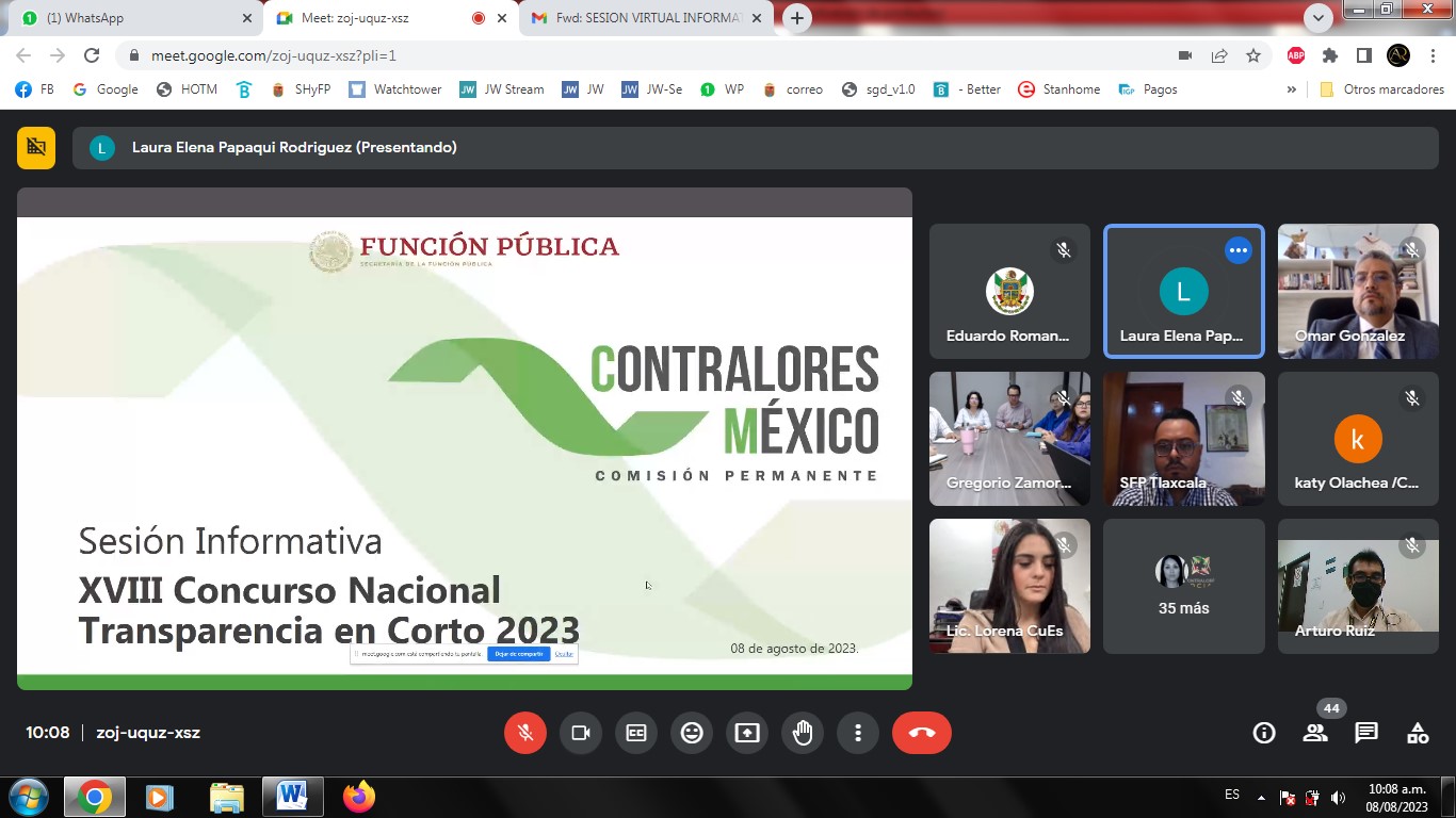 Actividad del Concurso Nacional Transparencia en Corto 2023